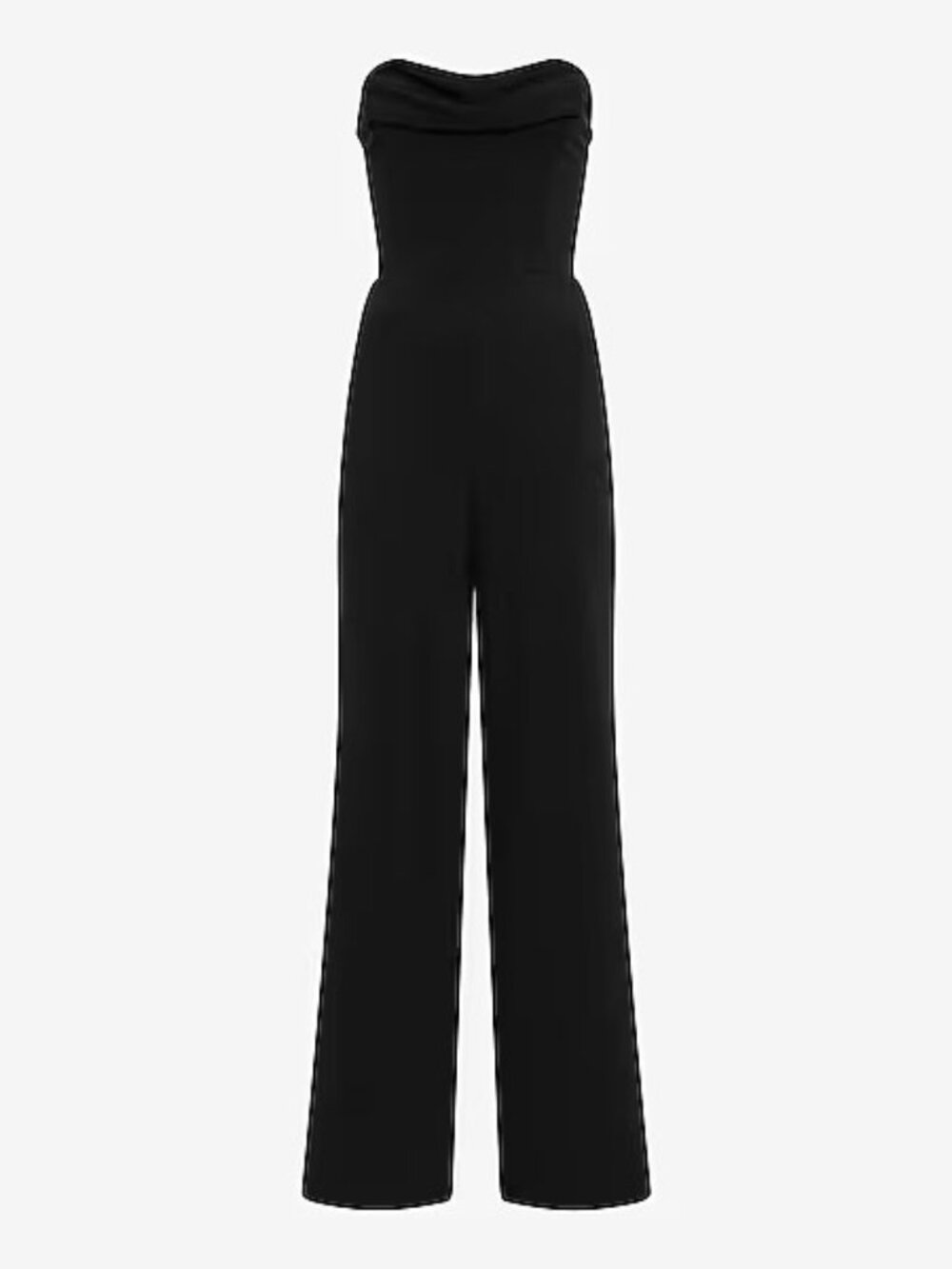 Express Black Strapless Wide Leg Jumpsuit Women's Size 0 NWT Evening Party